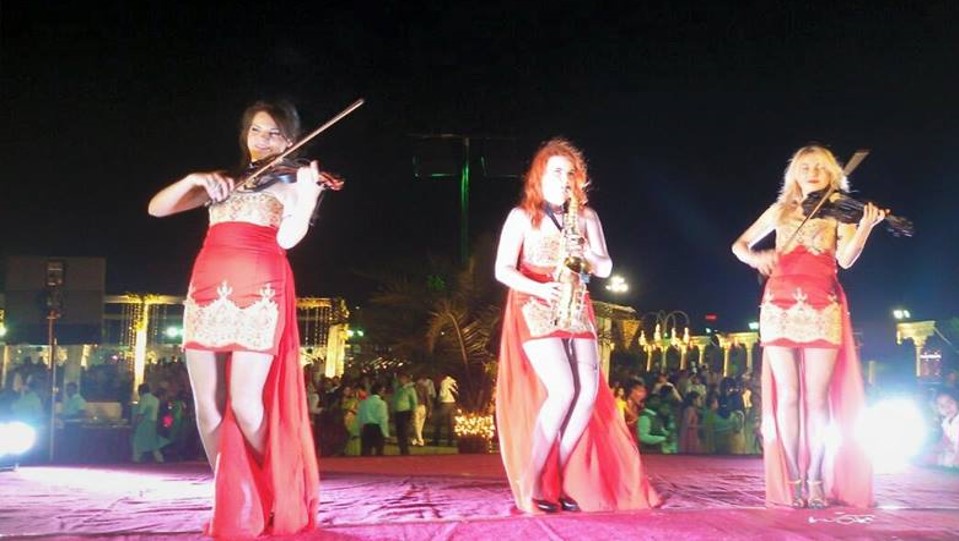 female trio musicians mysore